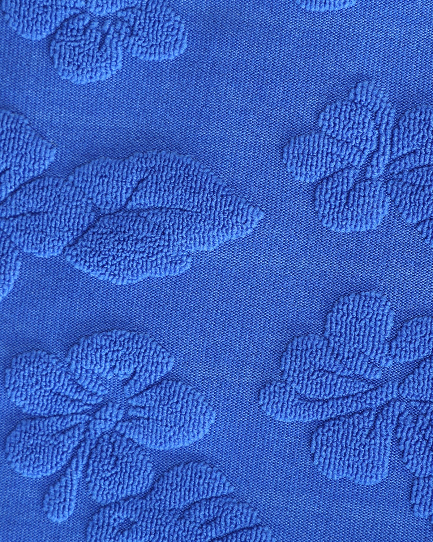 Blaues Neckholder-Bikini-Set mit Kontrasten