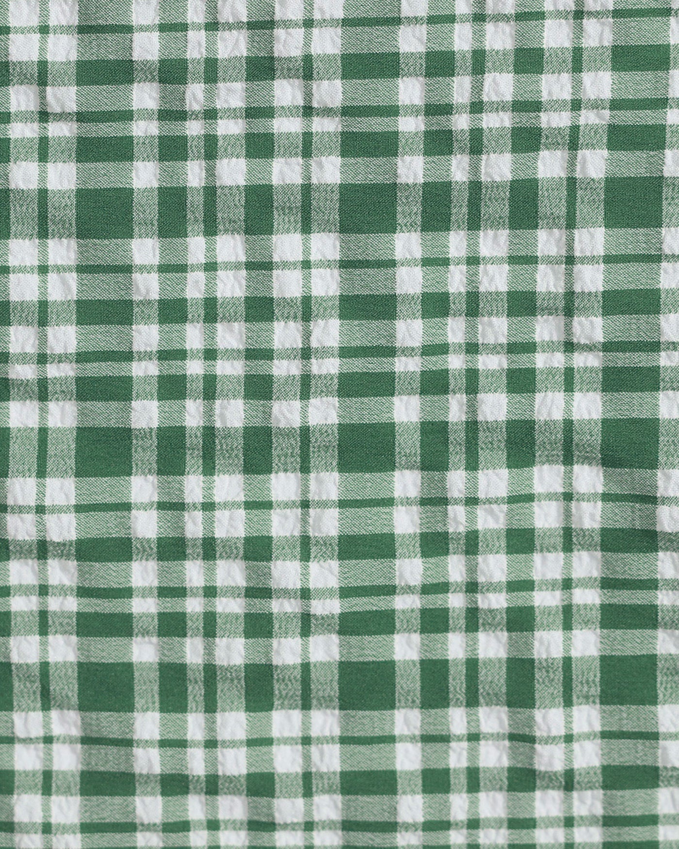 Grüner karierter Bikini mit Kordelzug