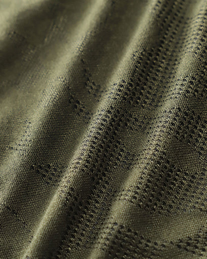 Bikini-Set aus Jacquard in Armeegrün
