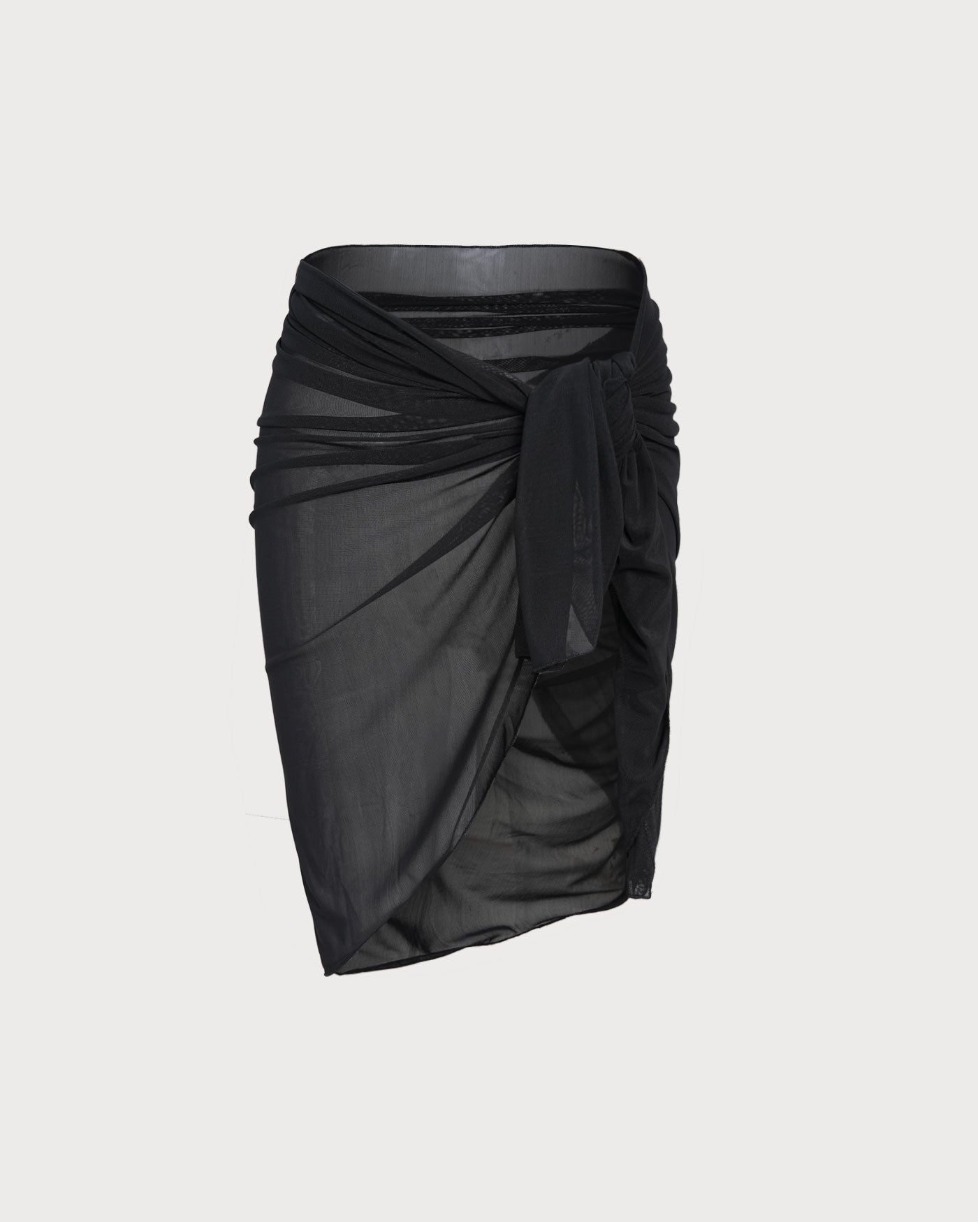 Schwarzes Strandkleid aus Mesh