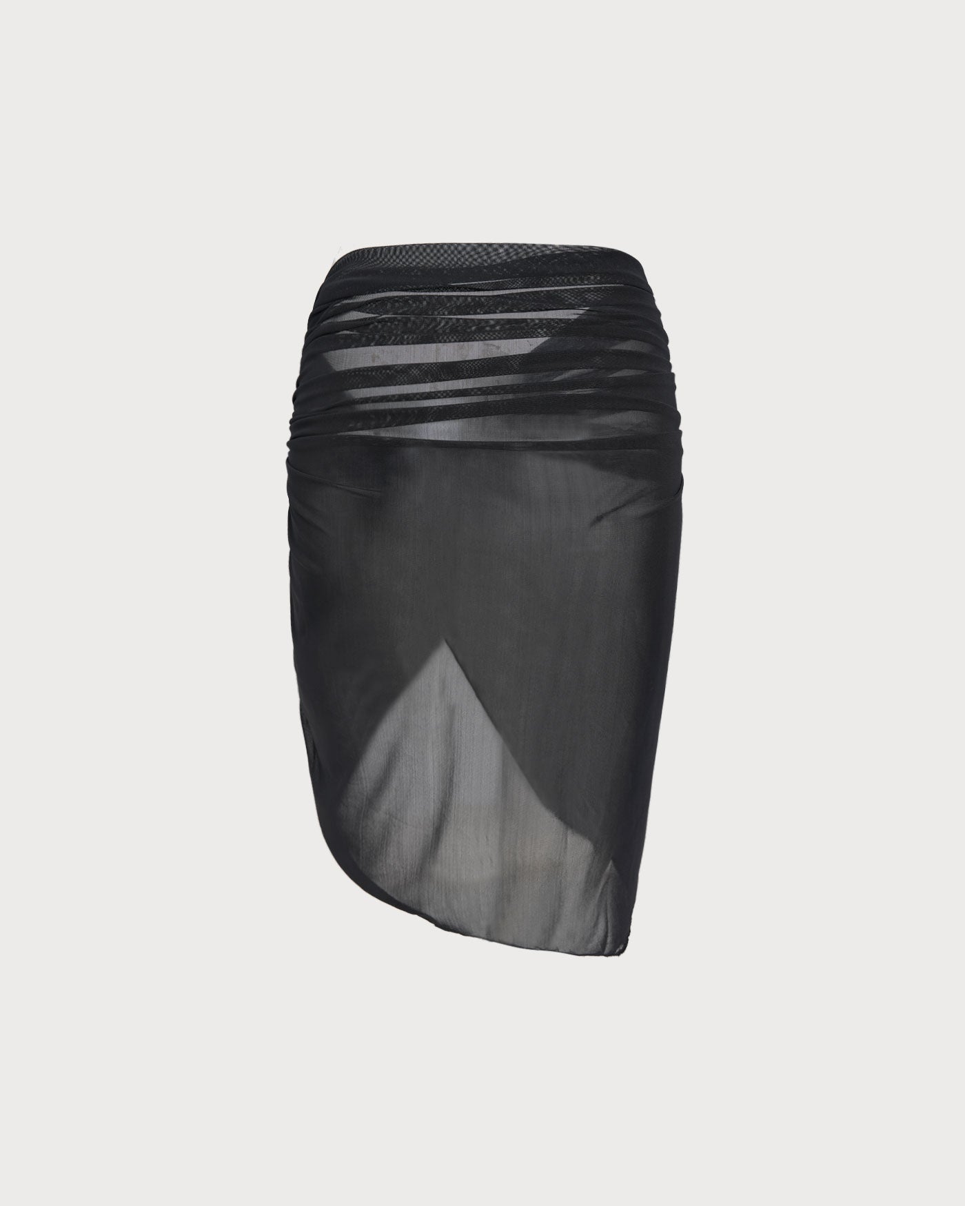 Schwarzes Strandkleid aus Mesh