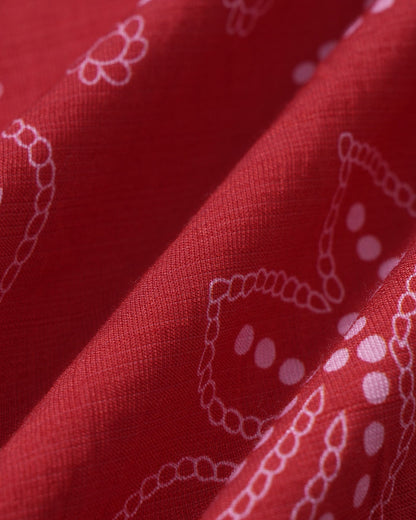Rotes Neckholder-Strandkleid
