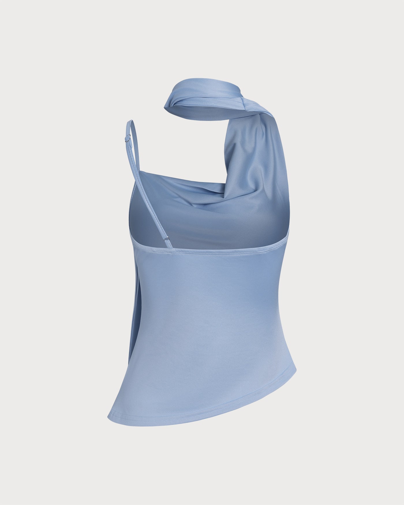 Blaues plissiertes Tanktop