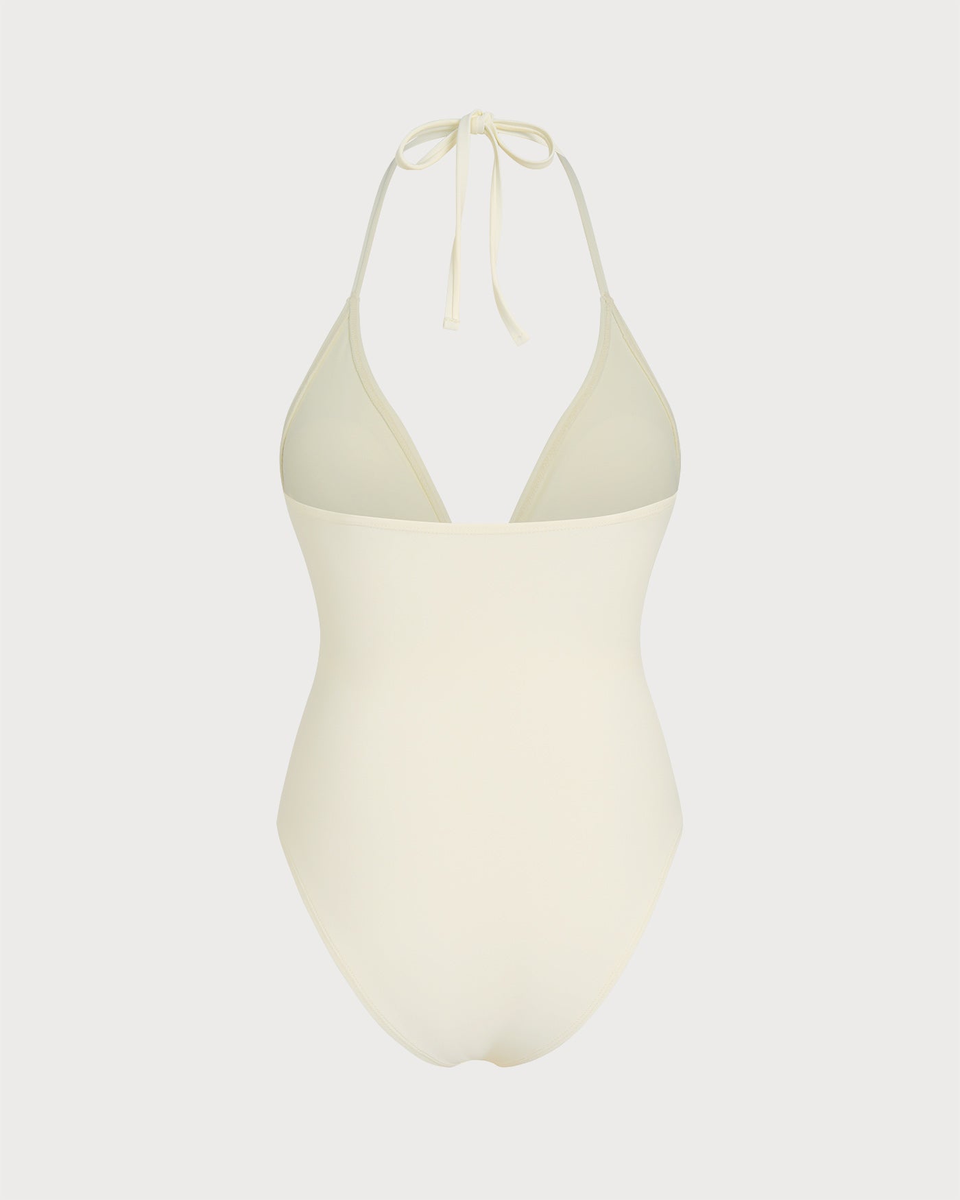 Off-White Neckholder-Bralette Einteiler Badeanzug