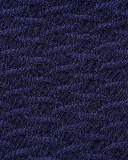 Blauer Triangel-Bikini mit Kordelzug