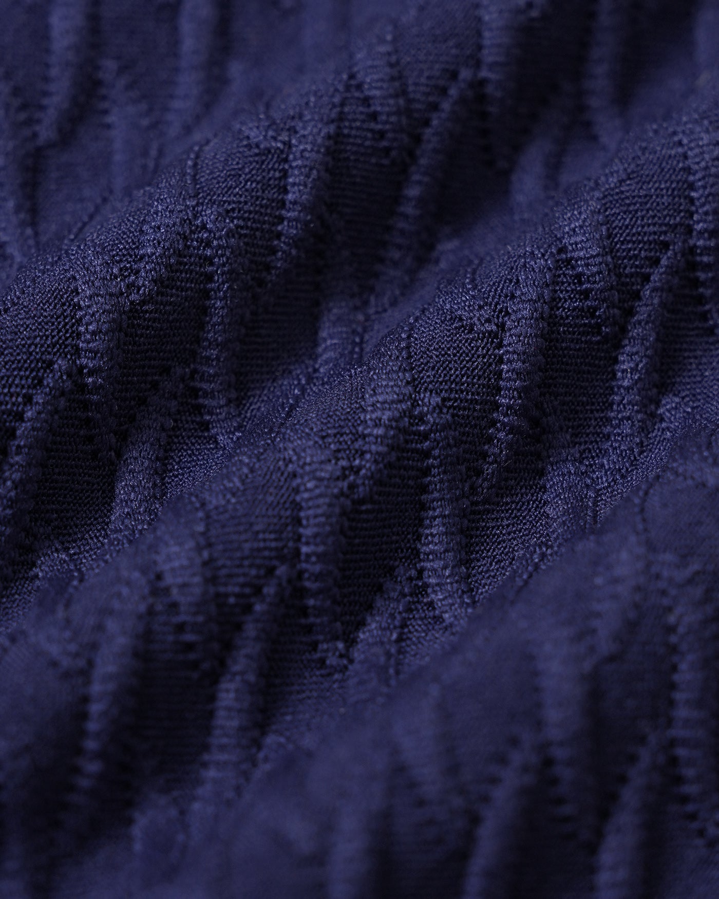 Blauer Triangel-Bikini mit Kordelzug