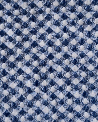 Blau kariertes Bügel-Bikini-Set