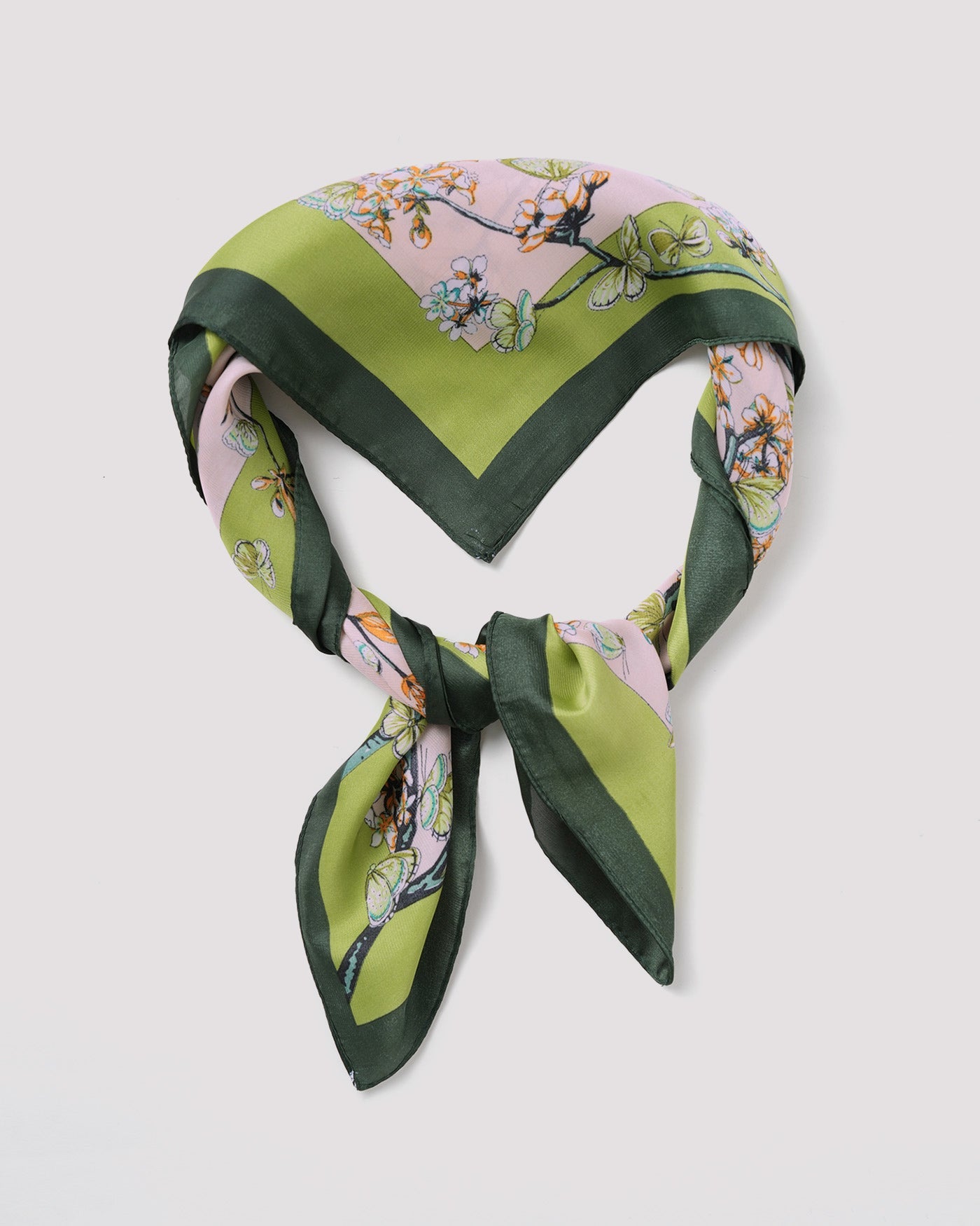Grüner Blumenschal